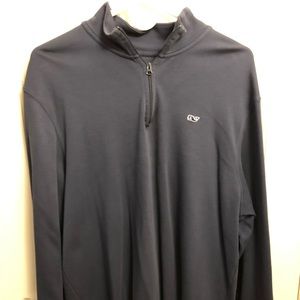 Vineyard Vines - Navy Quarter zip (Large)